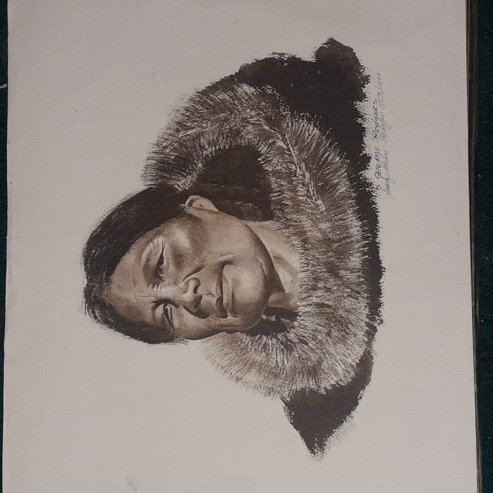 GEORGE Rodgers printed painting #593/1000 including signature